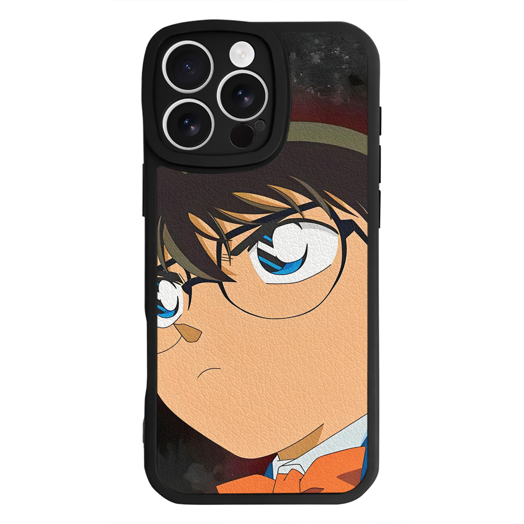 （画像用） 名探偵コナン Detective Conan 【iPhone 16シリーズ対応】シリコンスマホケース（レザー調） 材質：シリコン